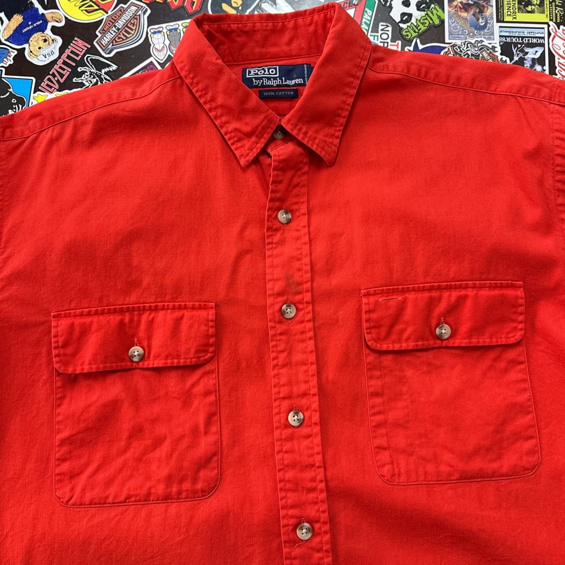 90s 폴로 랄프로렌 캐치 앤 릴리즈 피싱 워크 셔츠 L 상품이미지4