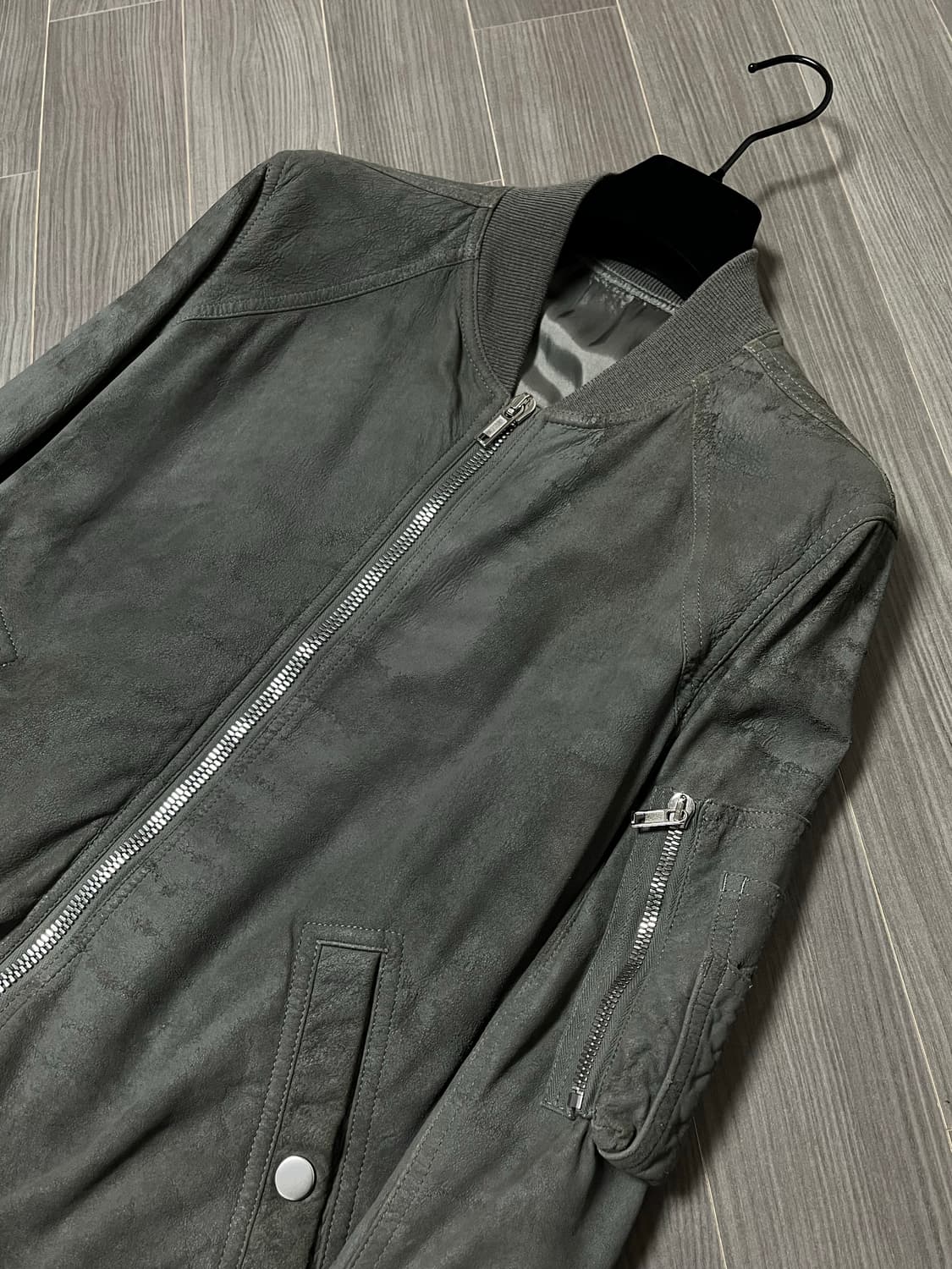 릭오웬스 / 블리스터드 레더 플라이트 봄버 자켓 / 48 상품이미지2