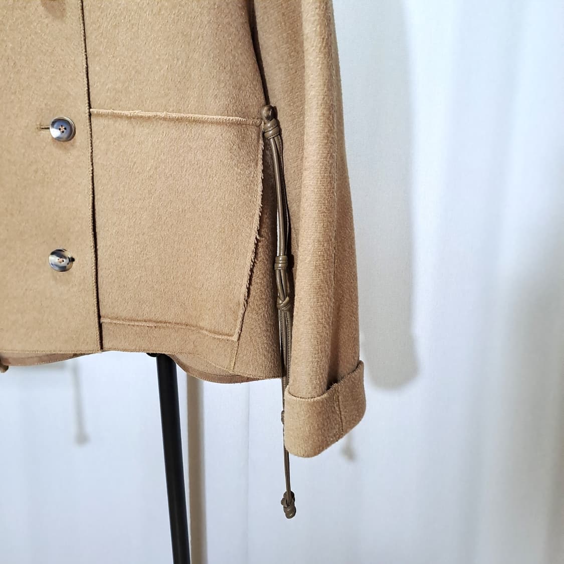 (택포) 한섬 랑방컬렉션 낙타 100% 숏 코트 82 B438 상품이미지3