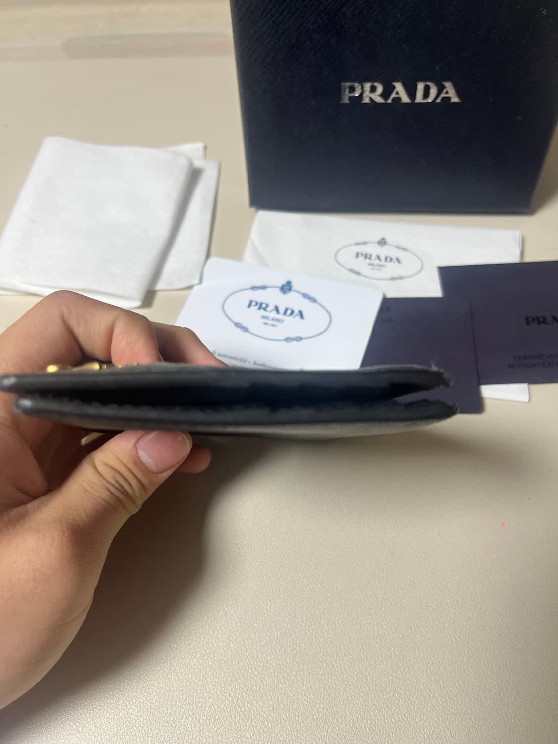 프라다 사피아노 반지갑 풀박스 상품이미지6