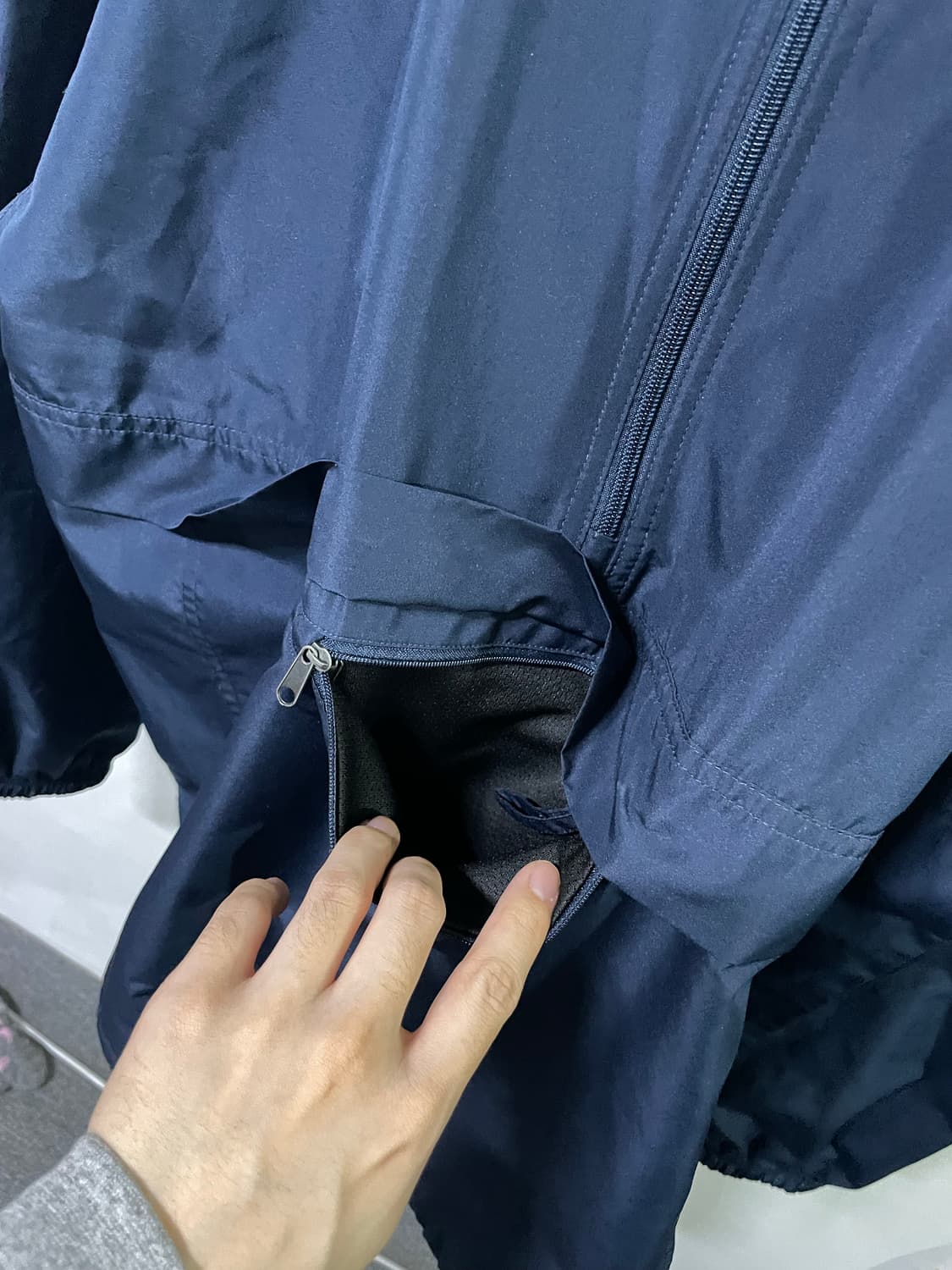 챔피온 아노락 반집업 패커블 챔피온 우븐 나일론 바람막이 110-115  상품이미지7