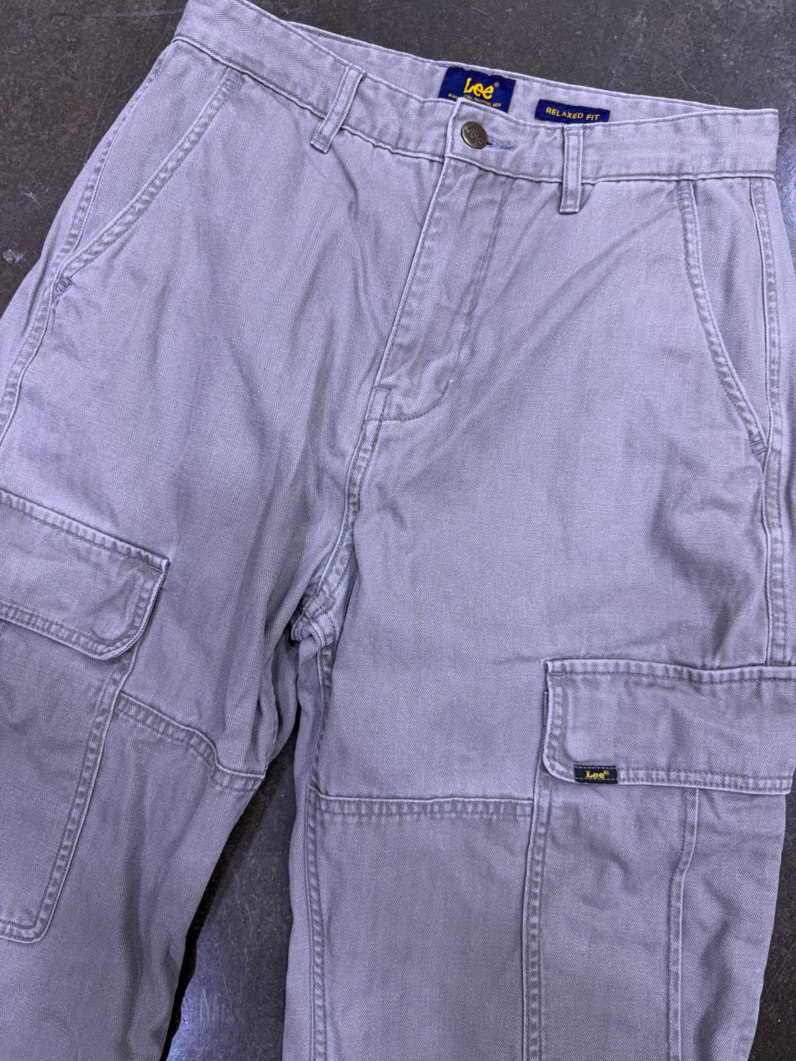 Lee 리 릴렉스핏 헤링본 캐쥬얼 카고팬츠 탄 베이지 28 상품이미지3