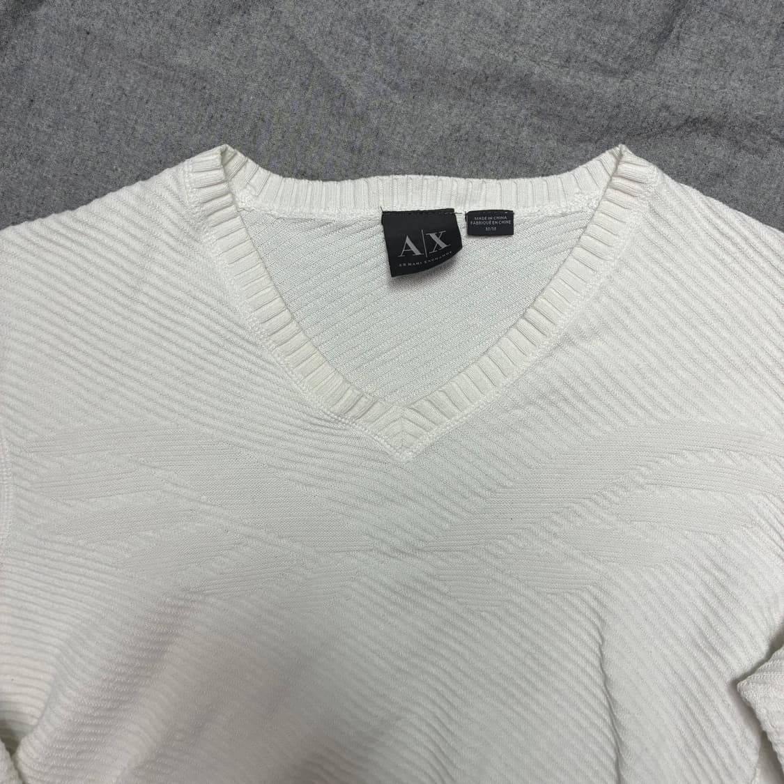 아르마니 익스체인지 로고 자수 브이넥 상품이미지5