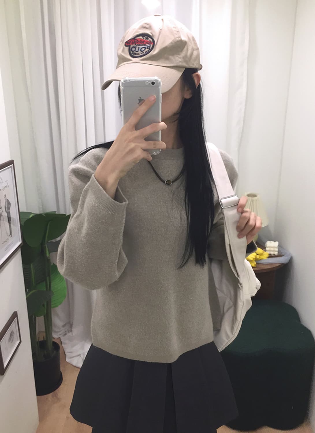 여성 무신사스탠다드 라운드 니트 100 상품이미지1