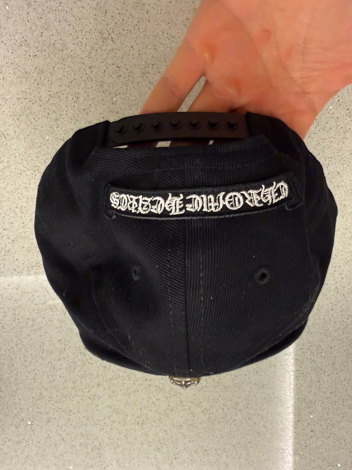 크롬하츠 홀스슈 데님 베이스볼햇 블랙 판매합니다! 상품이미지2