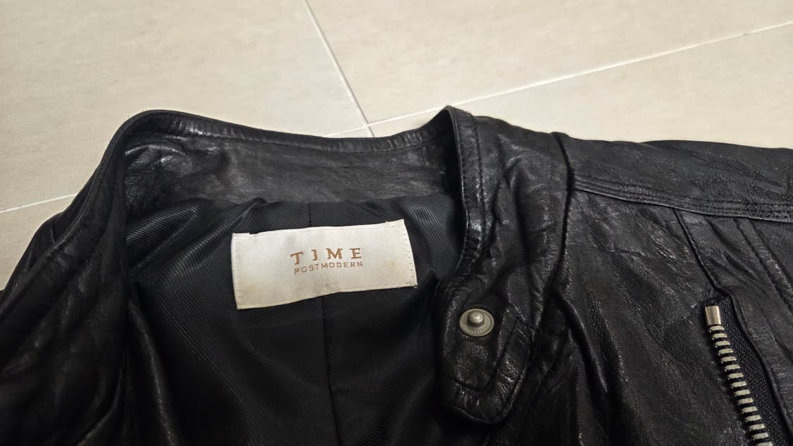 TIME  타임  천연 양가죽 라이더 가죽 자켓  상품이미지4