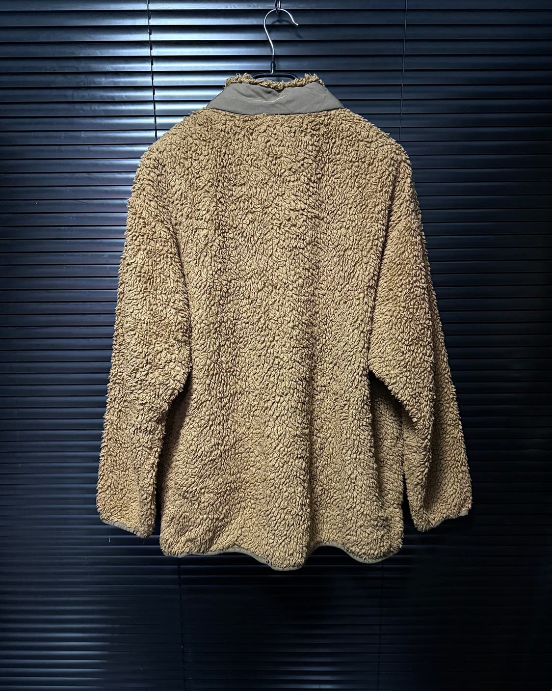 유니클로 화이트마운티니어링 콜라보 반집업 뽀글이 양털 후리스 플리스 카멜 상품이미지6