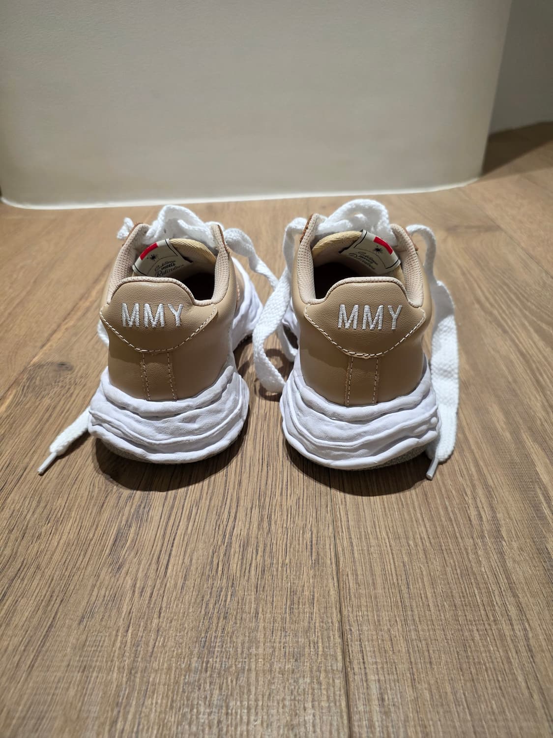 메종 미하라 야스히로 웨인 OG 솔 레더 로우탑 스니커즈 사이즈 37 상품이미지3