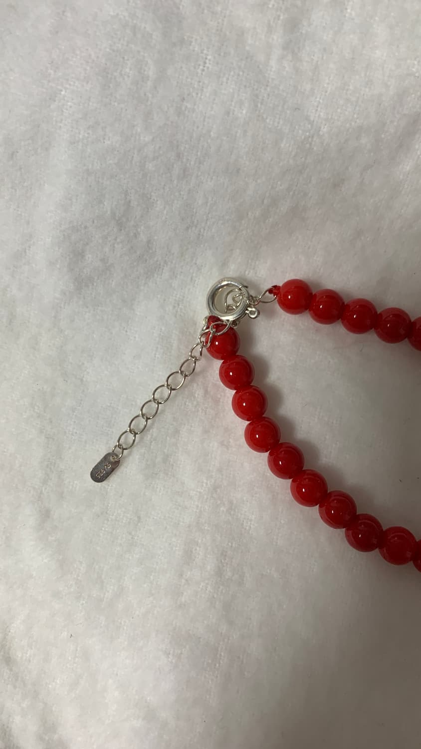 6미리 레드볼목걸이 상품이미지4