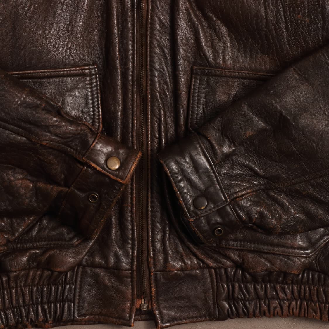 90'S 아비렉스 A2 복각 플라이트 레더자켓 A1647 상품이미지4