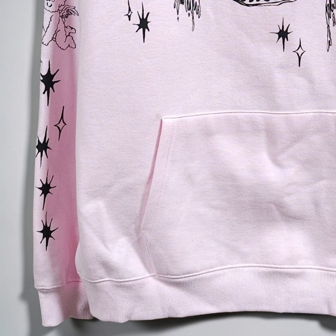 Niceghostclub 나이스고스트클럽 엔젤베어 후드티 핑크 오버핏 상품이미지4