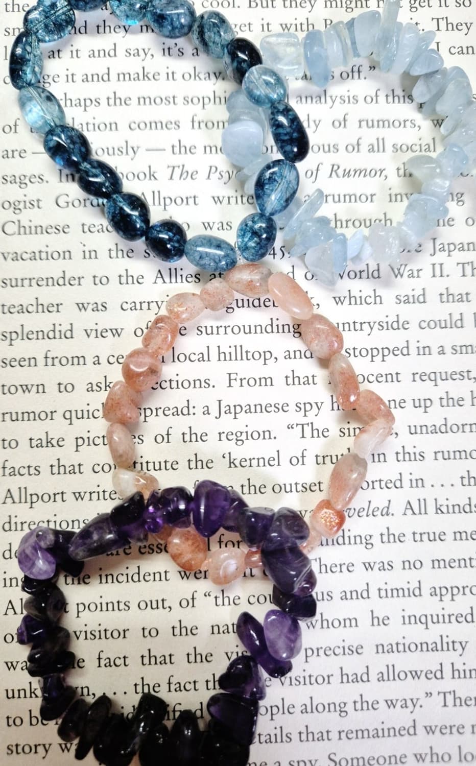 핸드메이드 )썬스톤 원석 팔찌 상품이미지4