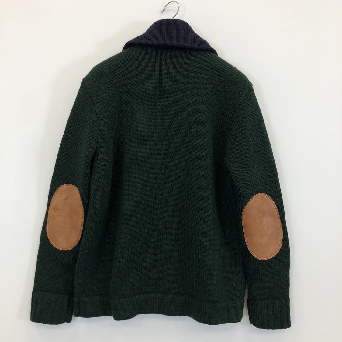 폴로 랄프로렌 레더 엘보패치 메리노울 가디건 M 상품이미지4