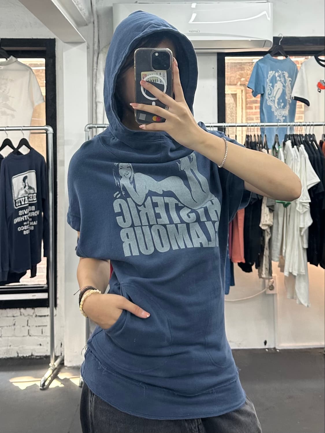 히스테릭 글래머 히스걸 반팔 후디 상품이미지4