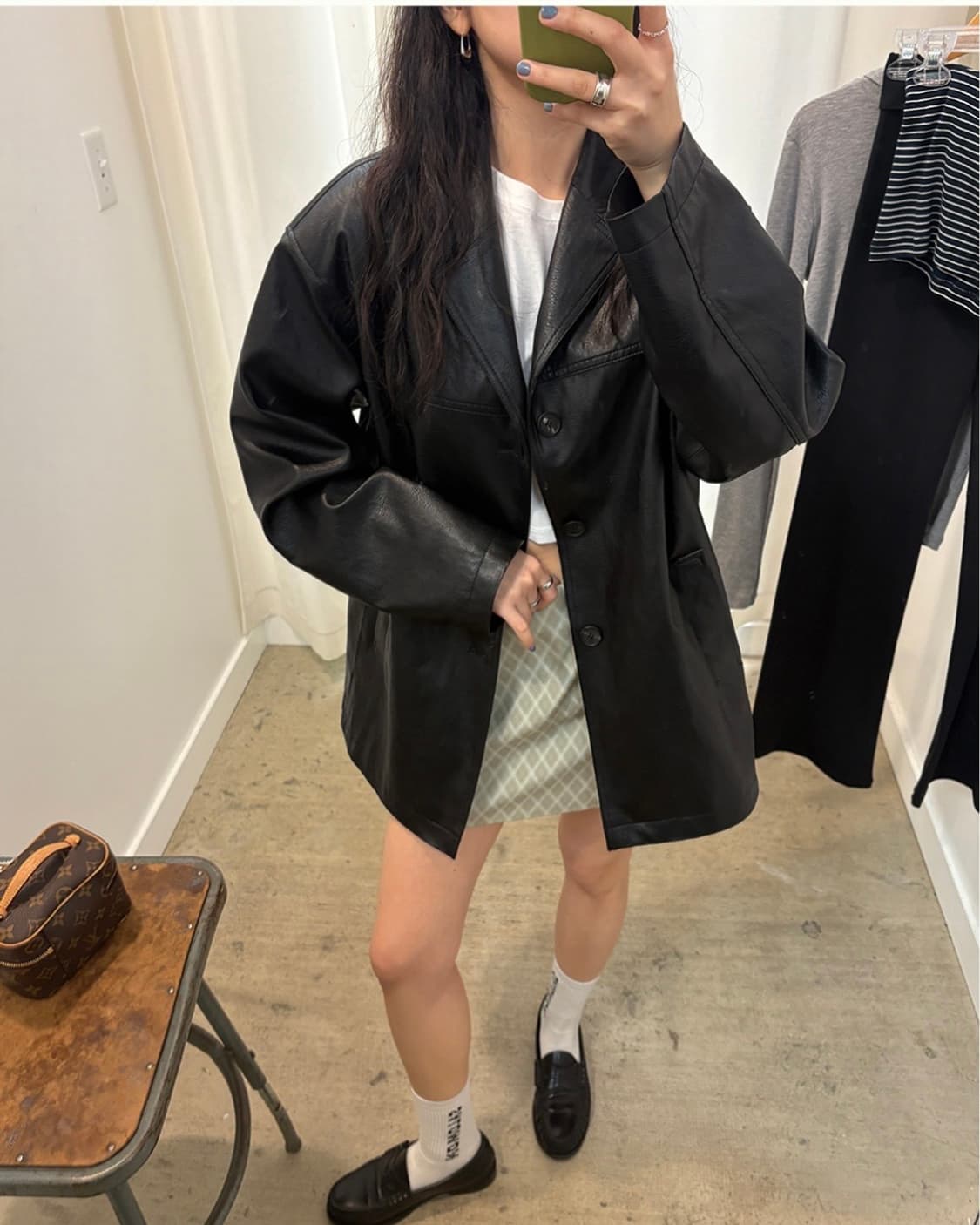 러브바이무드 캐롤 레더 자켓 상품이미지1