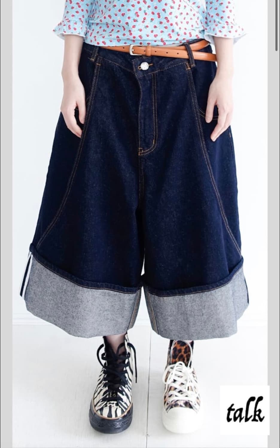 wide selvage bermuda pants 상품이미지1