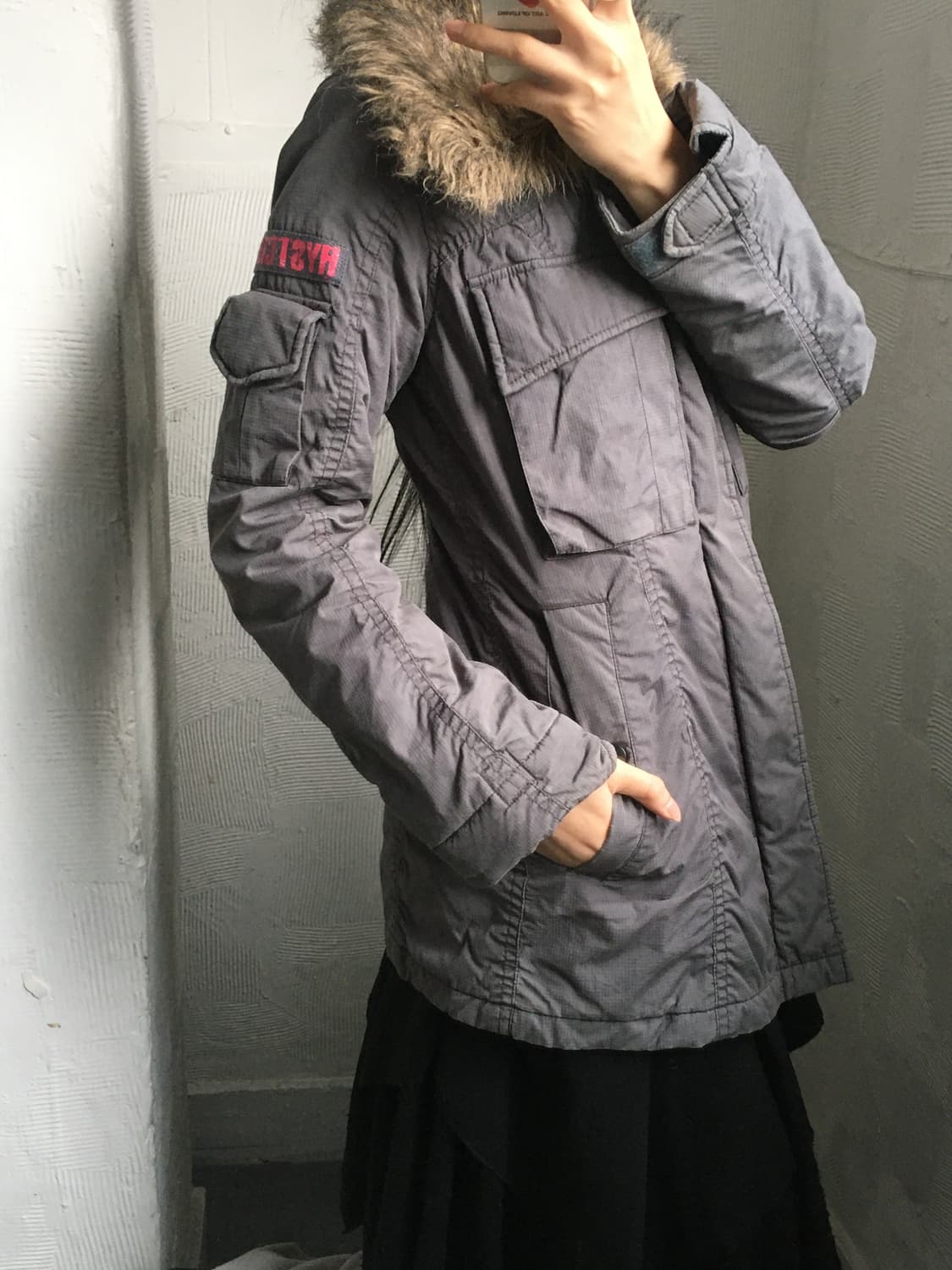 Hysteric Glamour 히스테릭글래머 프리마로프트퍼 트리밍 밀리터 상품이미지1