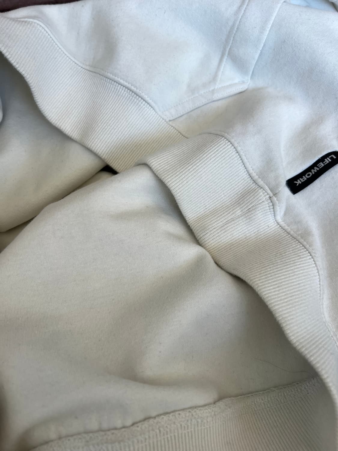 라이프워크 남성 아이보리 후드티셔츠 코튼티셔츠 상품이미지6