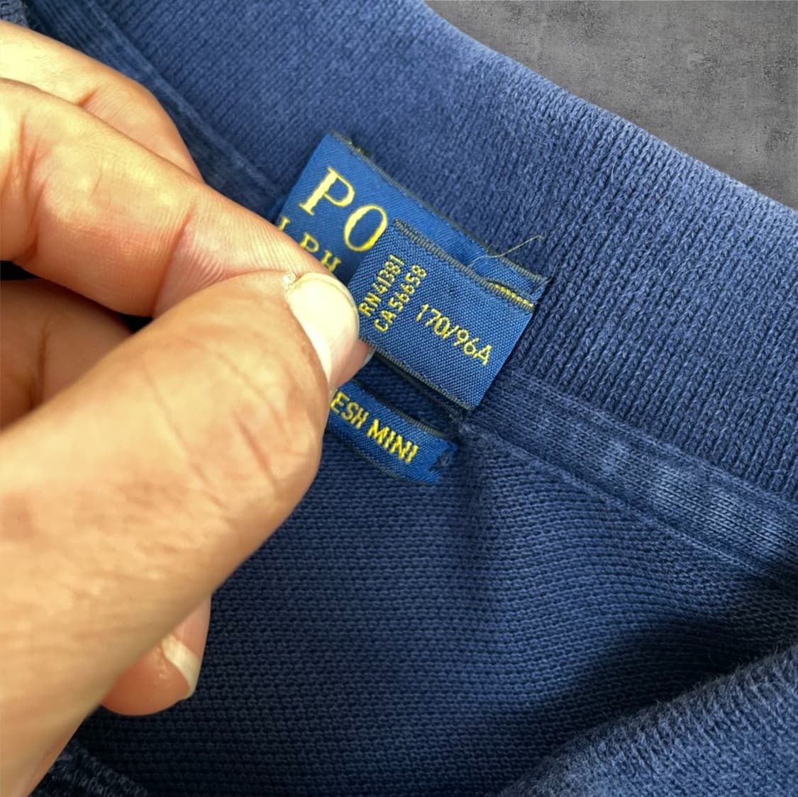 폴로 랄프로렌 네이비 메쉬 미니 카라 원피스 L 상품이미지4