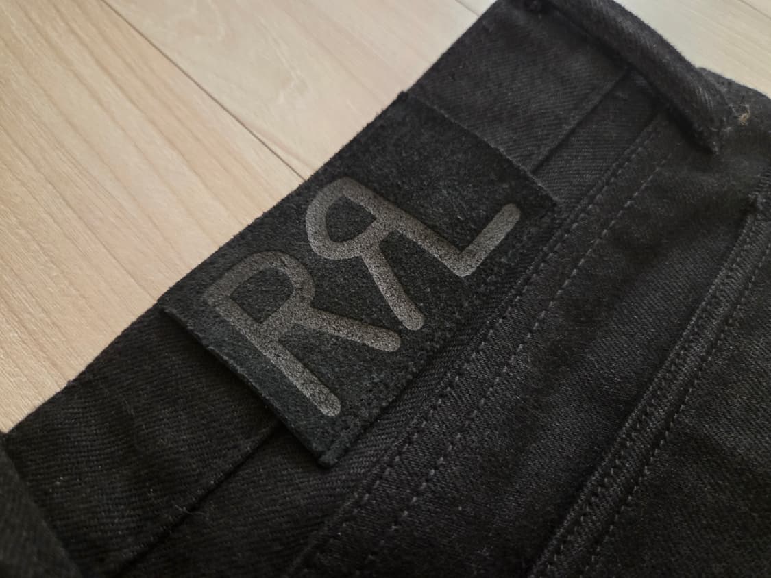 RRL 더블알엘 블랙온블랙 셀비지 데님 팬츠 30 상품이미지3
