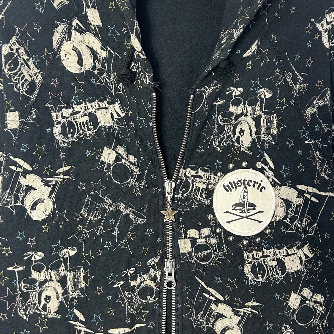 [Hysteric Glamour] 히스테릭글래머 스터드 큐빅 후드집업 상품이미지4