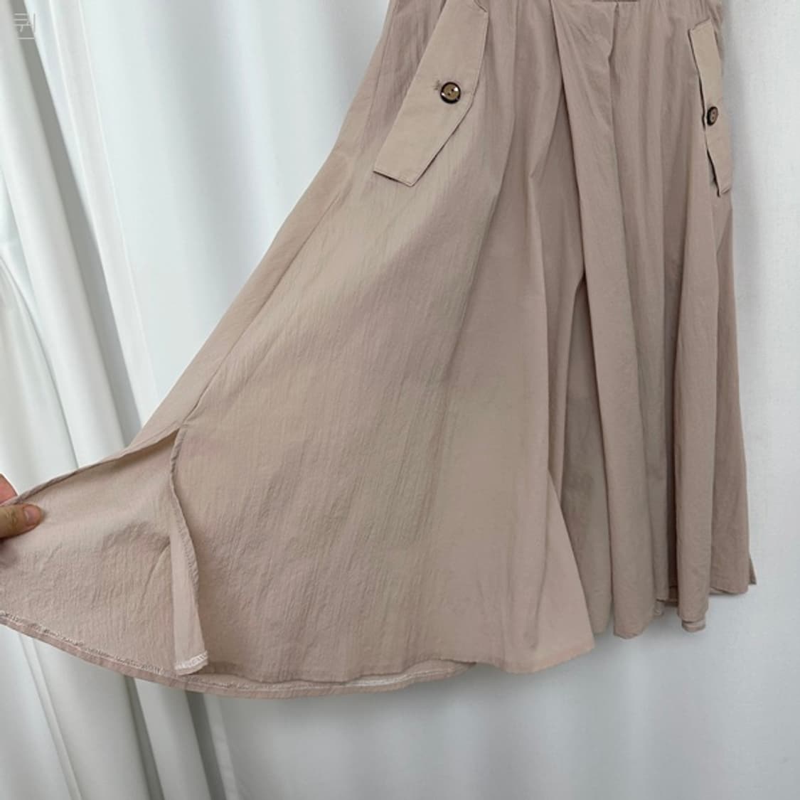 SJ와니 여자 얇은 밴딩 통넓은 치마바지 (구66) 상품이미지6