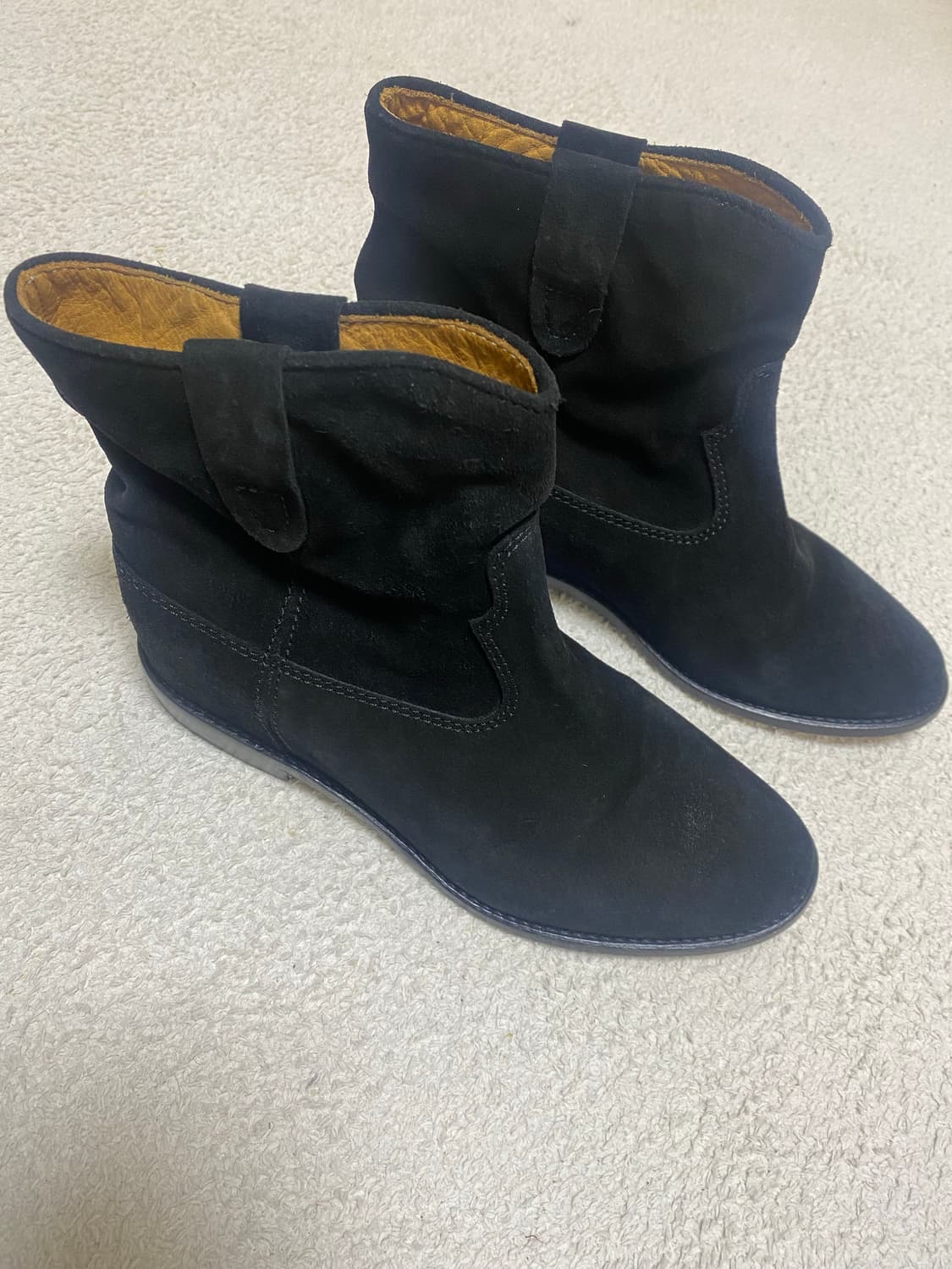 이자벨마랑 스웨이드 앵클 크리시 부츠 상품이미지1