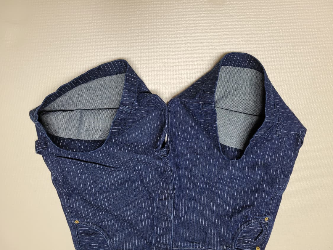 자라 ZARA 남자 스트라이프 청 반바지 34 인디고 상품이미지8