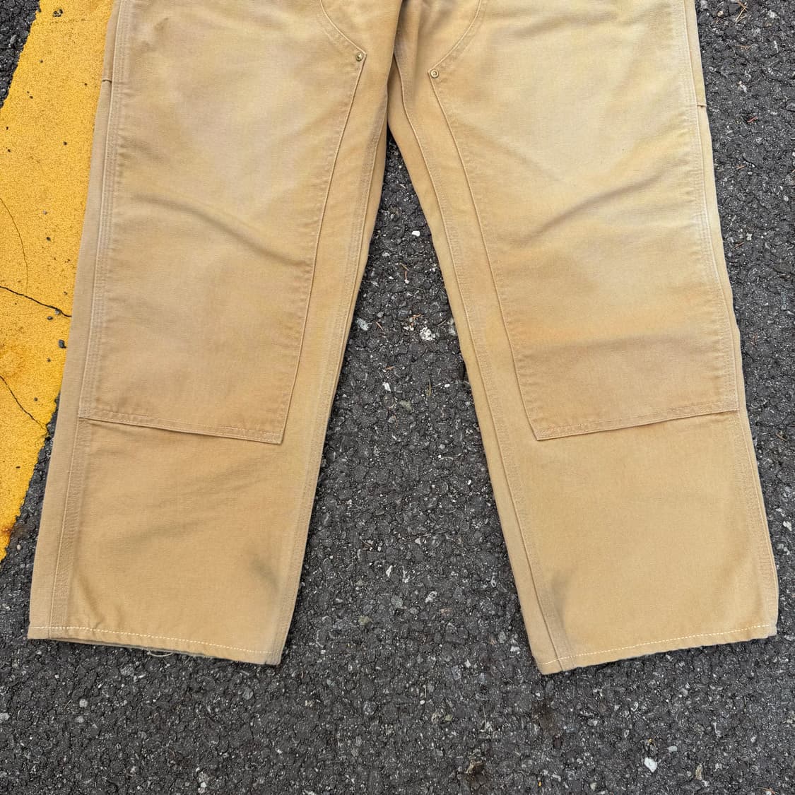 OG USA 빈티지 칼하트 더블니 B01 BRN 36x30 상품이미지4