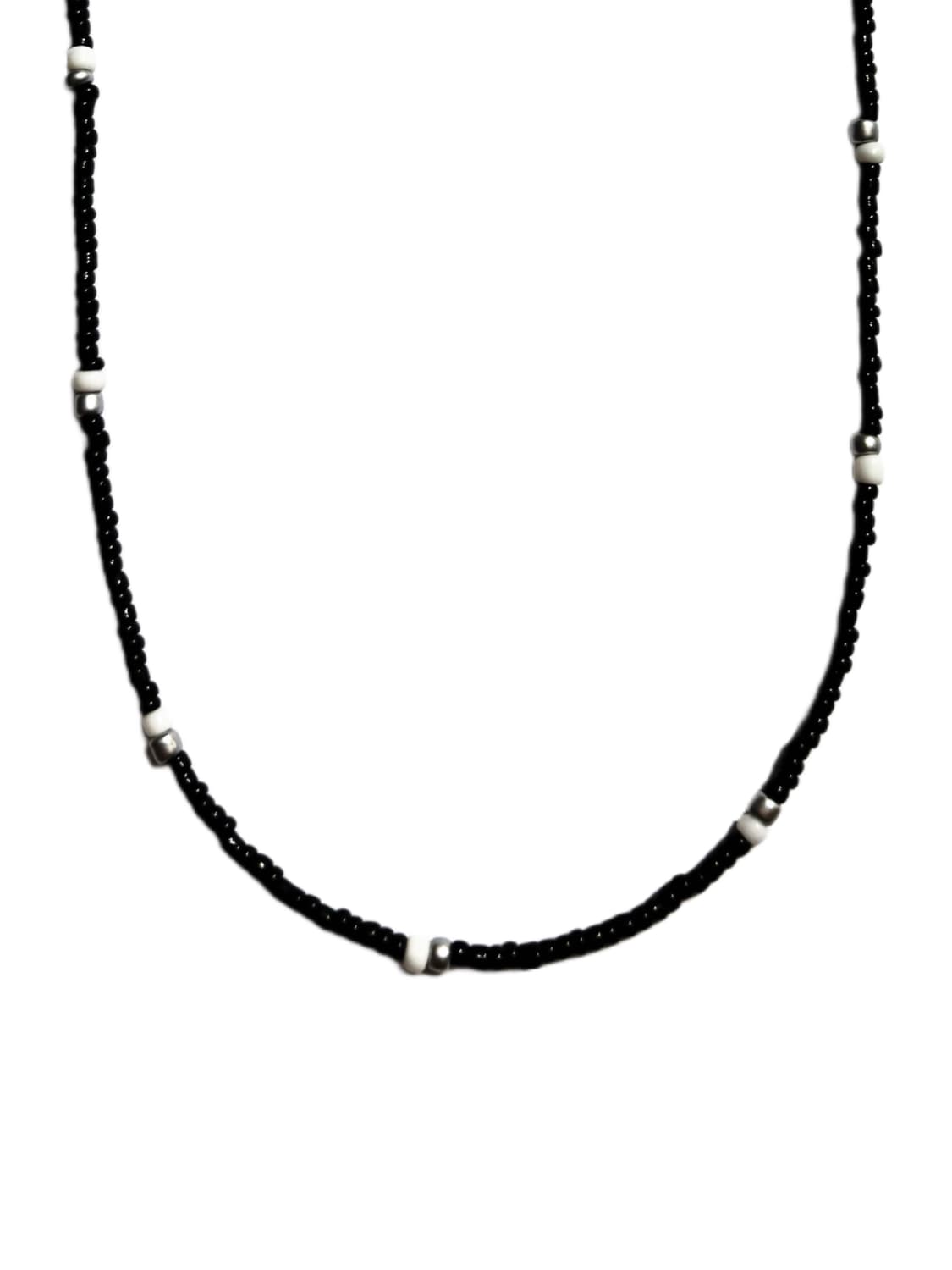Ellavo simple black beads necklace 상품이미지3