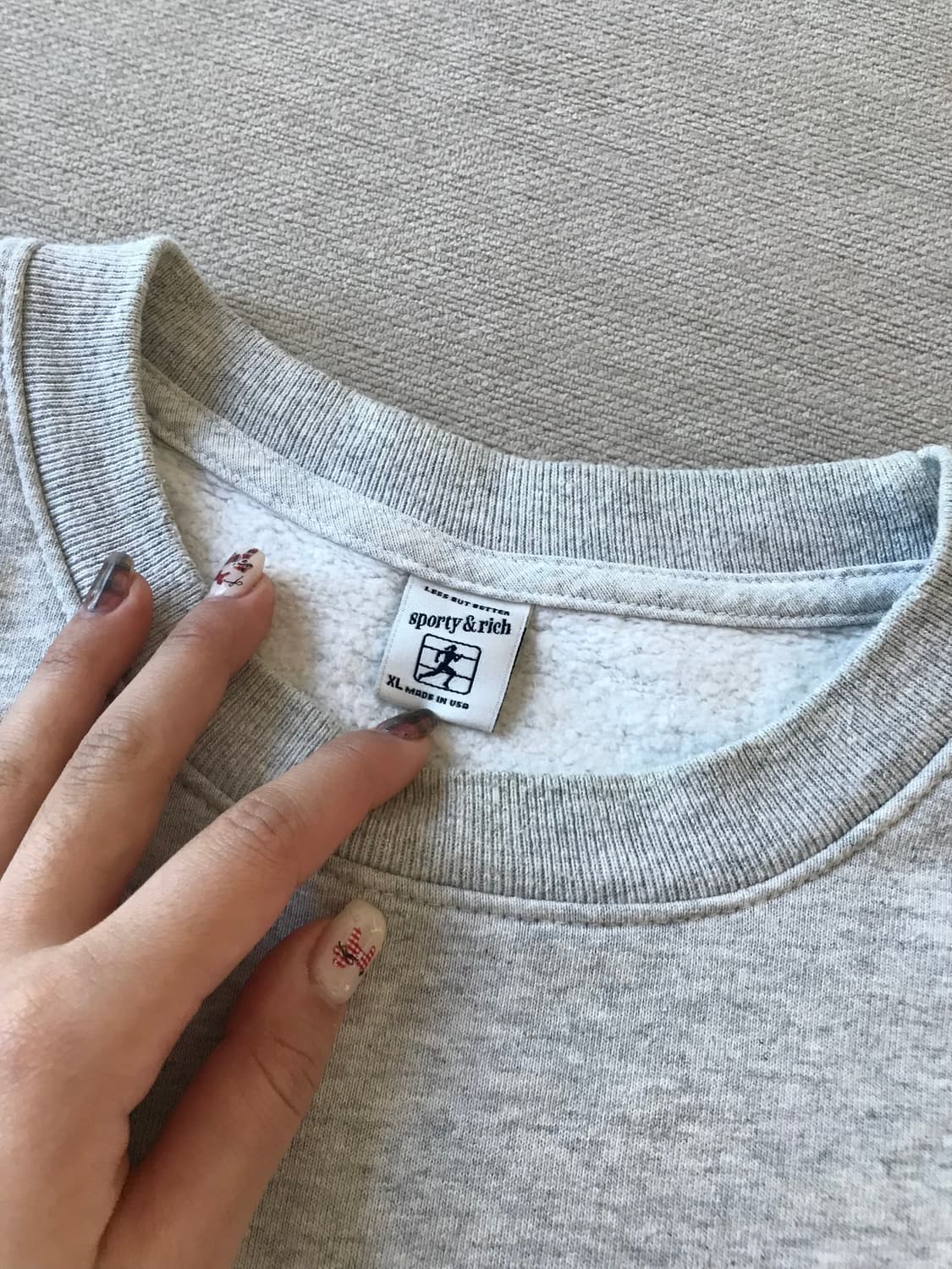 스포티앤리치 멜란지 맨투맨 상품이미지2