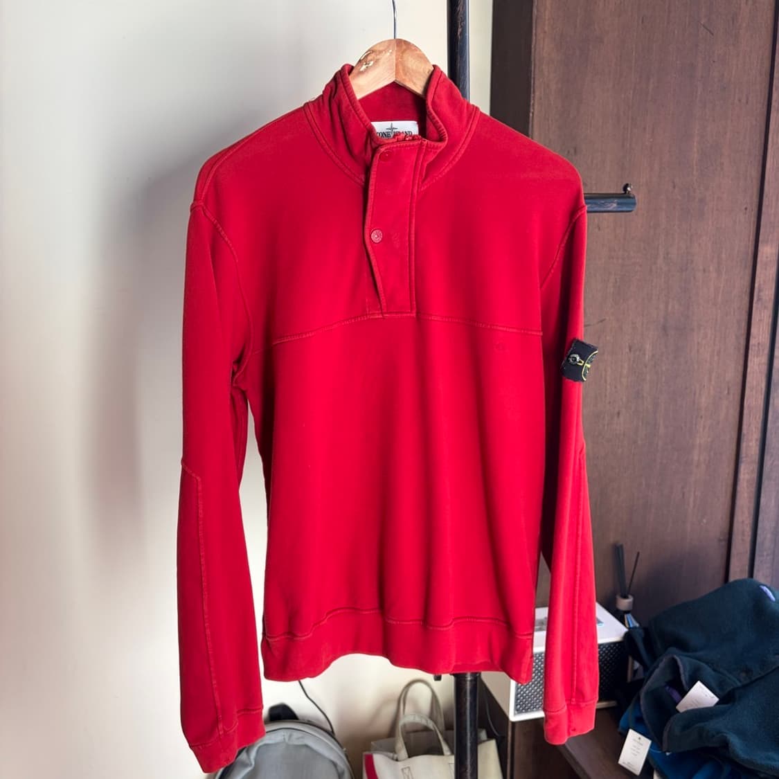 15773 - 스톤아일랜드 레드 와펜 맨투맨 상품이미지2