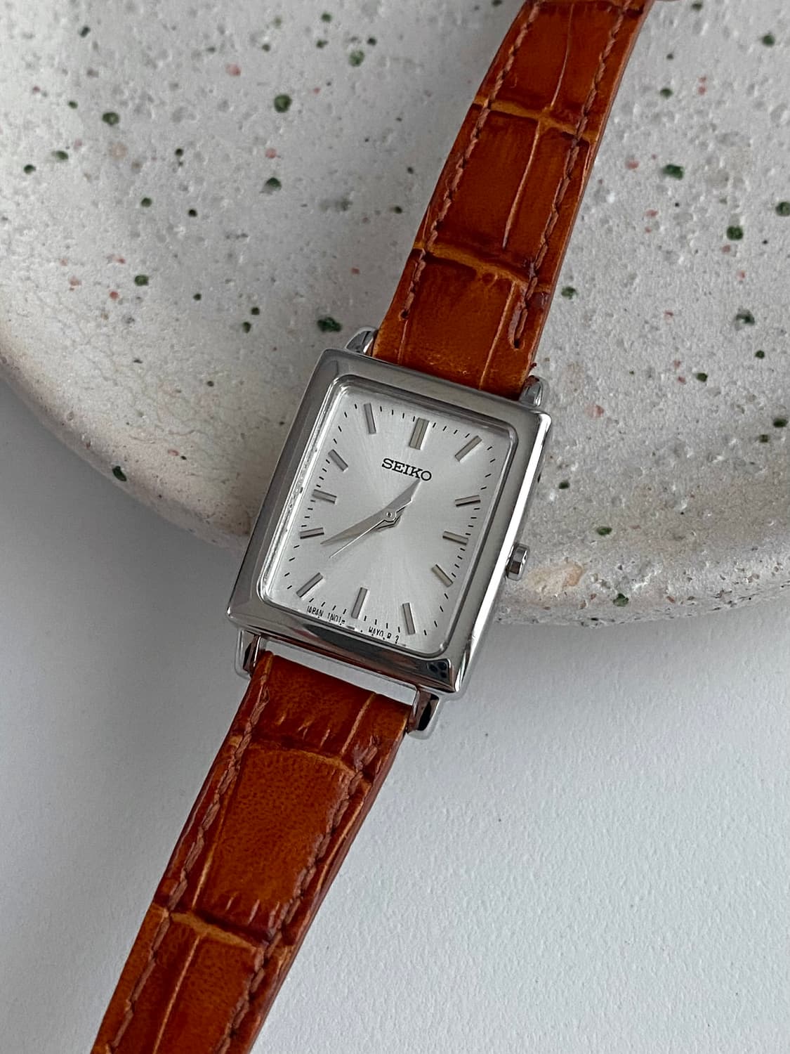 Seiko 세이코 스퀘어 실버 쿼츠 상품이미지2