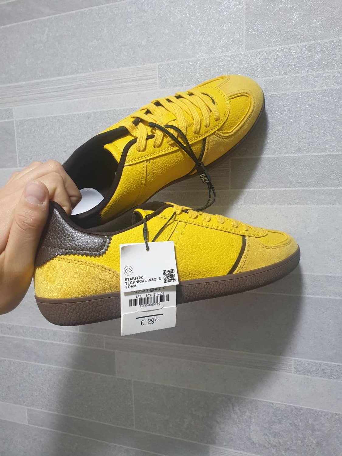 자라 노란색 색상 운동화 39사이즈 (250cm) 상품이미지2
