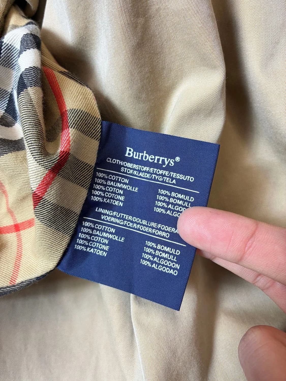 버버리 90's 더블브레스트 안감 노바체크 트렌치 코트 PN7530 상품이미지9