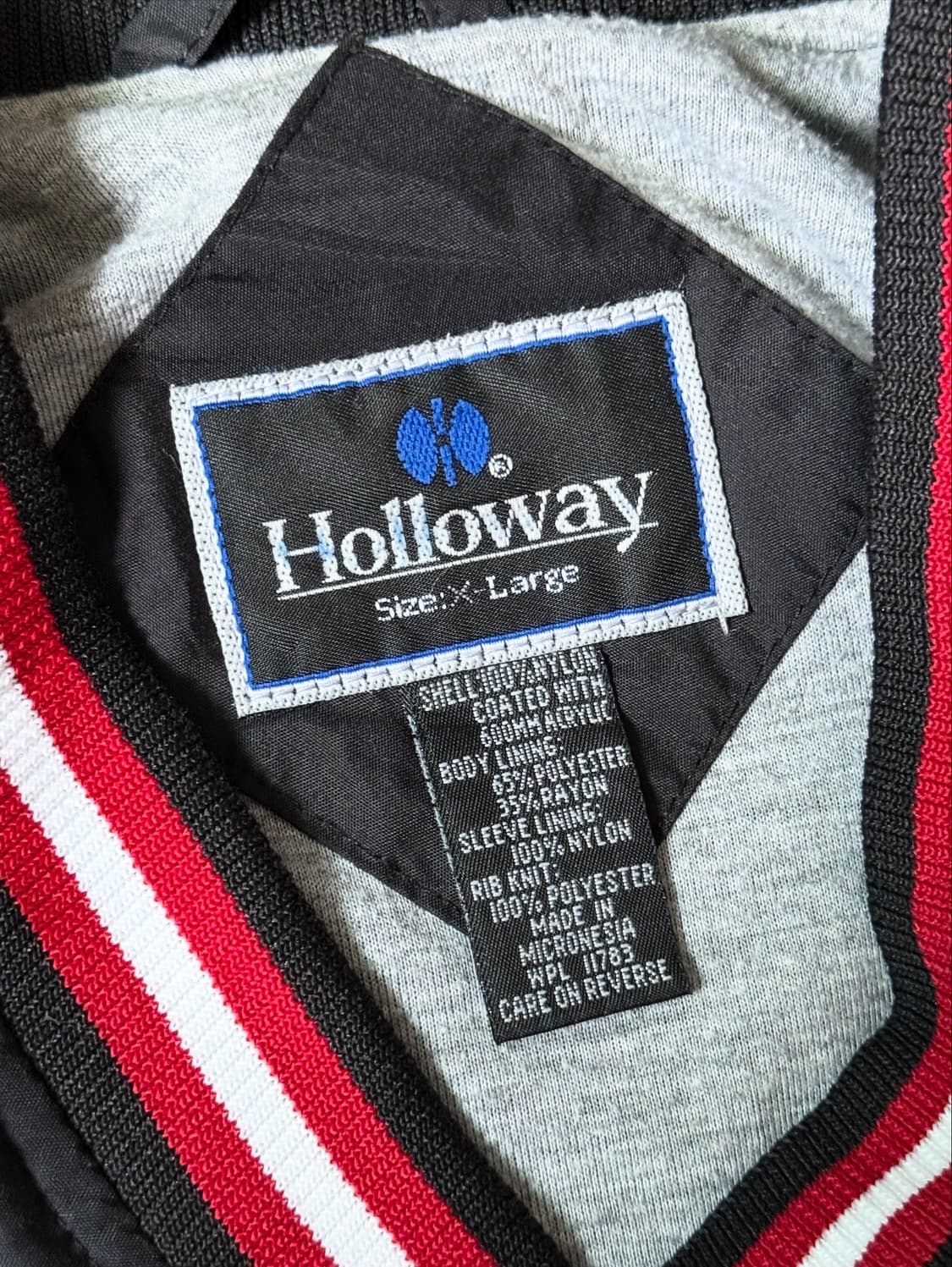 90s HOLLOWAY 나일론 빈티지 웜업 풀오버 (110) 상품이미지3