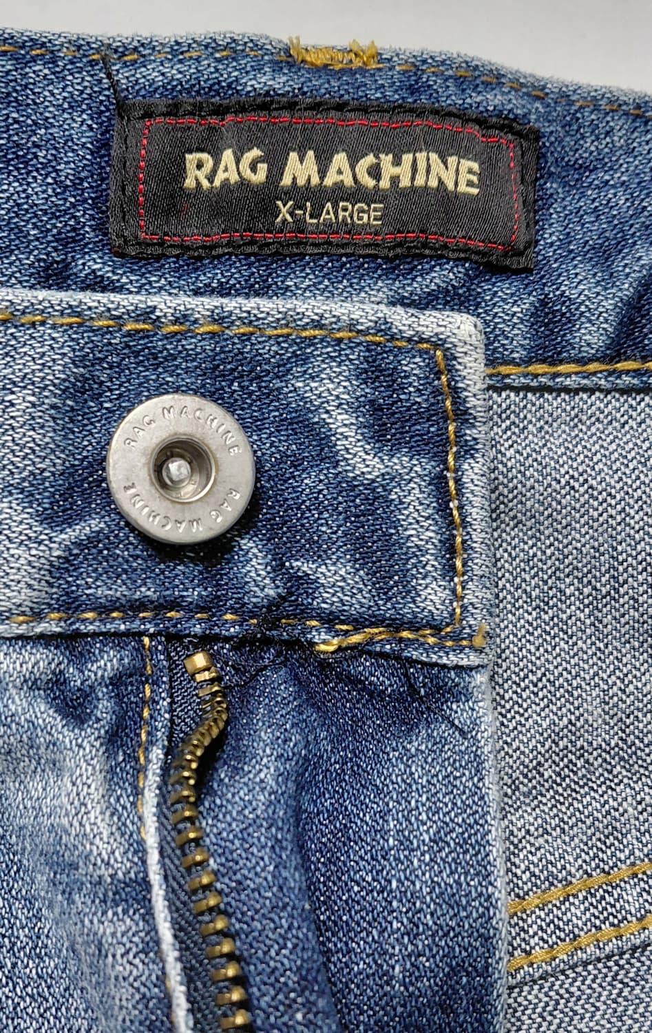 [XL] RAG MACHINE 빈티지 패치워크 디스트로이드 데님 팬츠 상품이미지5