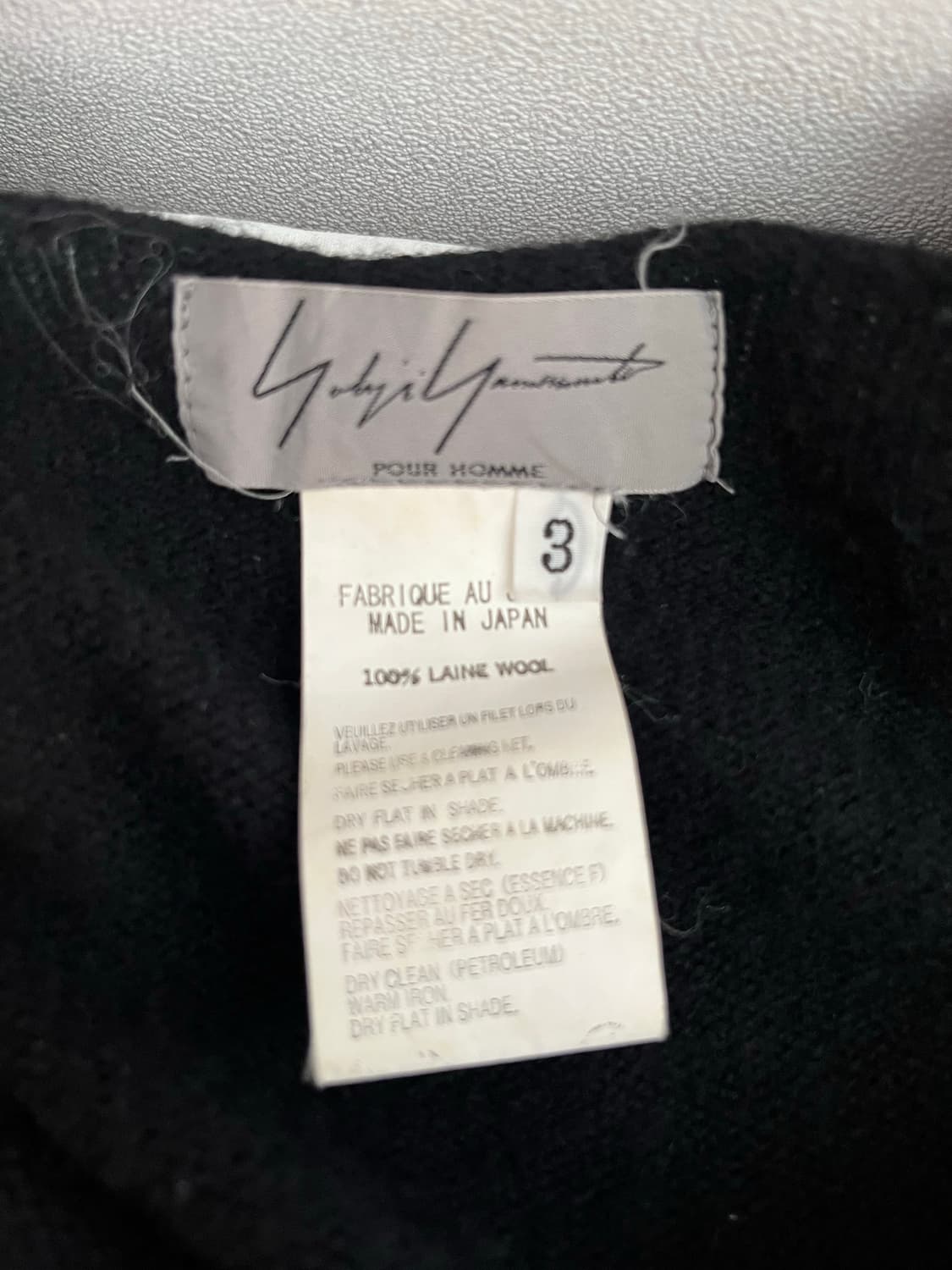 yohji yamamoto 90s wool cardigan 상품이미지2