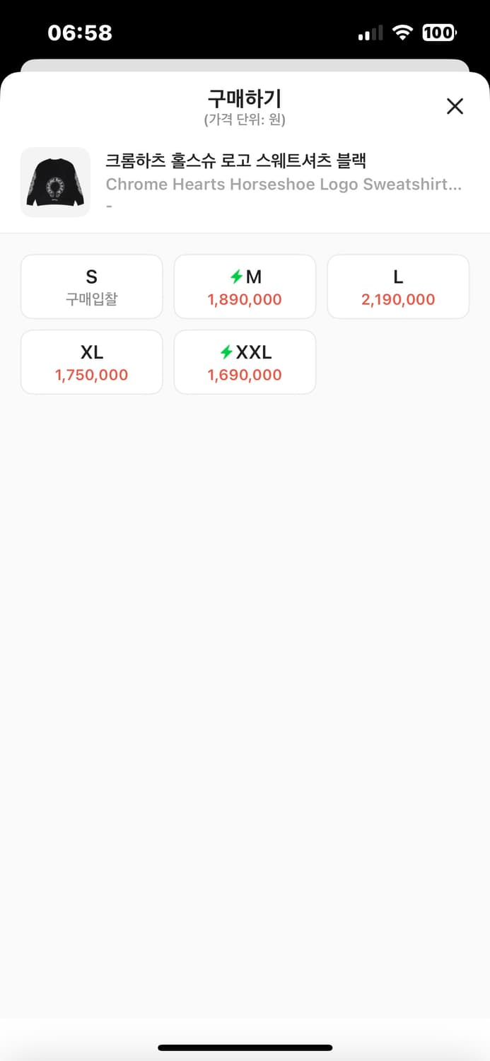 크롬하츠 맨투맨 상품이미지2