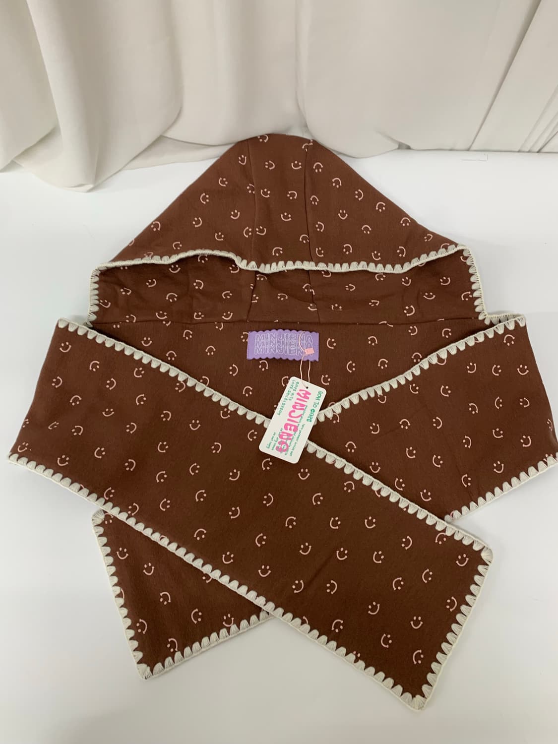 MINJIENA smile hood muffler brown 상품이미지6