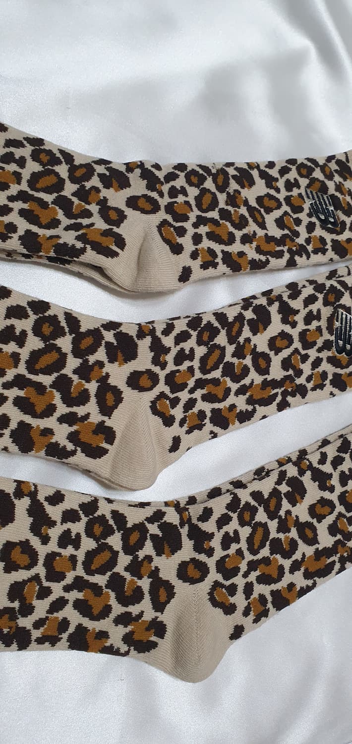 호피 레오파드 브라운 블랙 뉴발란스 양말 상품이미지3