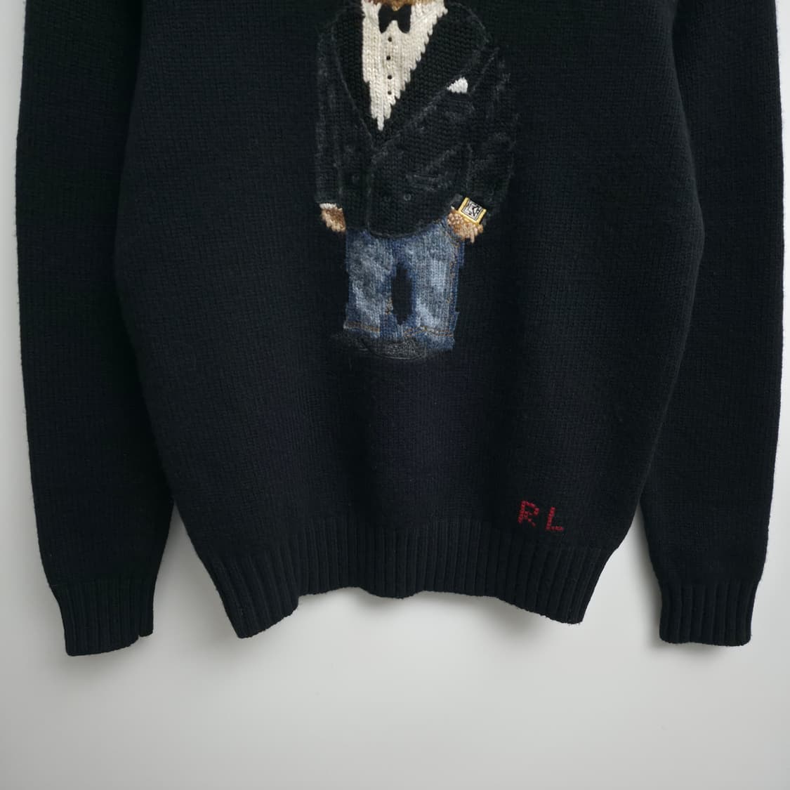 [S]폴로 랄프로렌 폴로베어 캐시미어 니트 블랙 상품이미지3