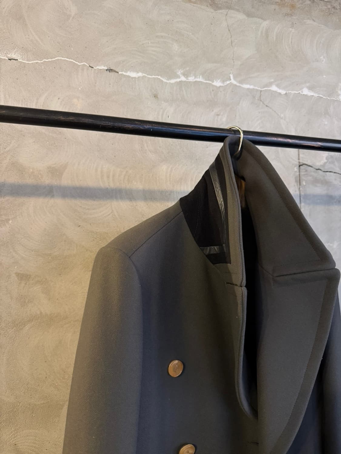 시스템 캐시미어 울 더블 브레스티드 코트 100 상품이미지5