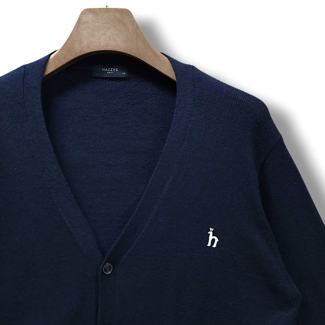 [115] 헤지스 골프 카카오 브이넥 니트 가디건 상품이미지4