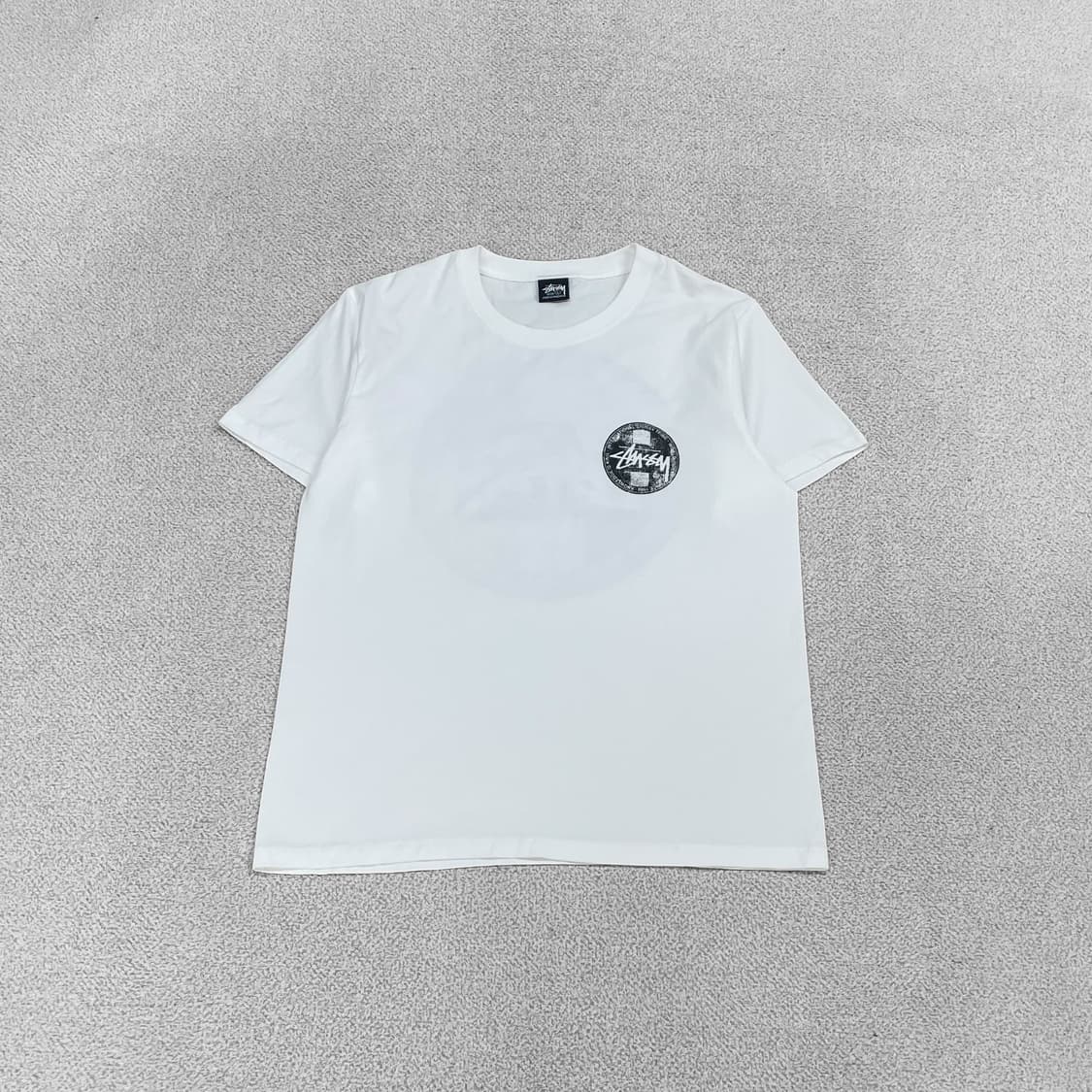 스투시 Stussy 닷 스탬프 반팔 티셔츠 화이트 상품이미지2