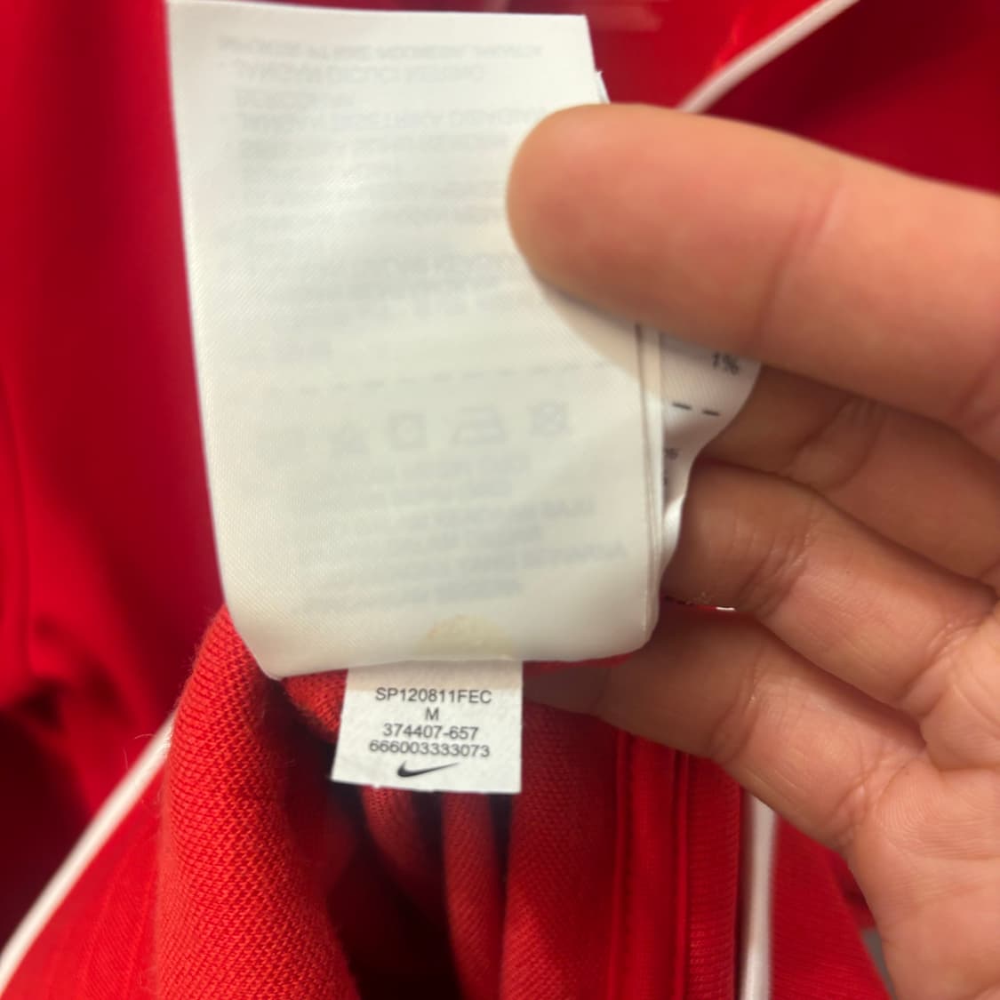 나이키 베이직 레드 트랙탑 져지 M 상품이미지9
