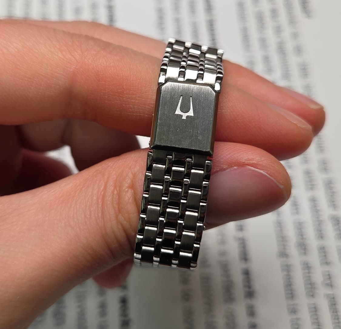 빈티지 부로바 팔각 옥토탱크 샴골판 논데이트 쿼츠 여성용 브레이슬릿 ve 상품이미지6