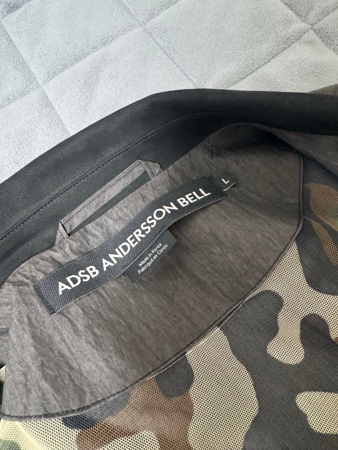 앤더슨벨 두아 메탈 블루종 자켓 L 상품이미지4