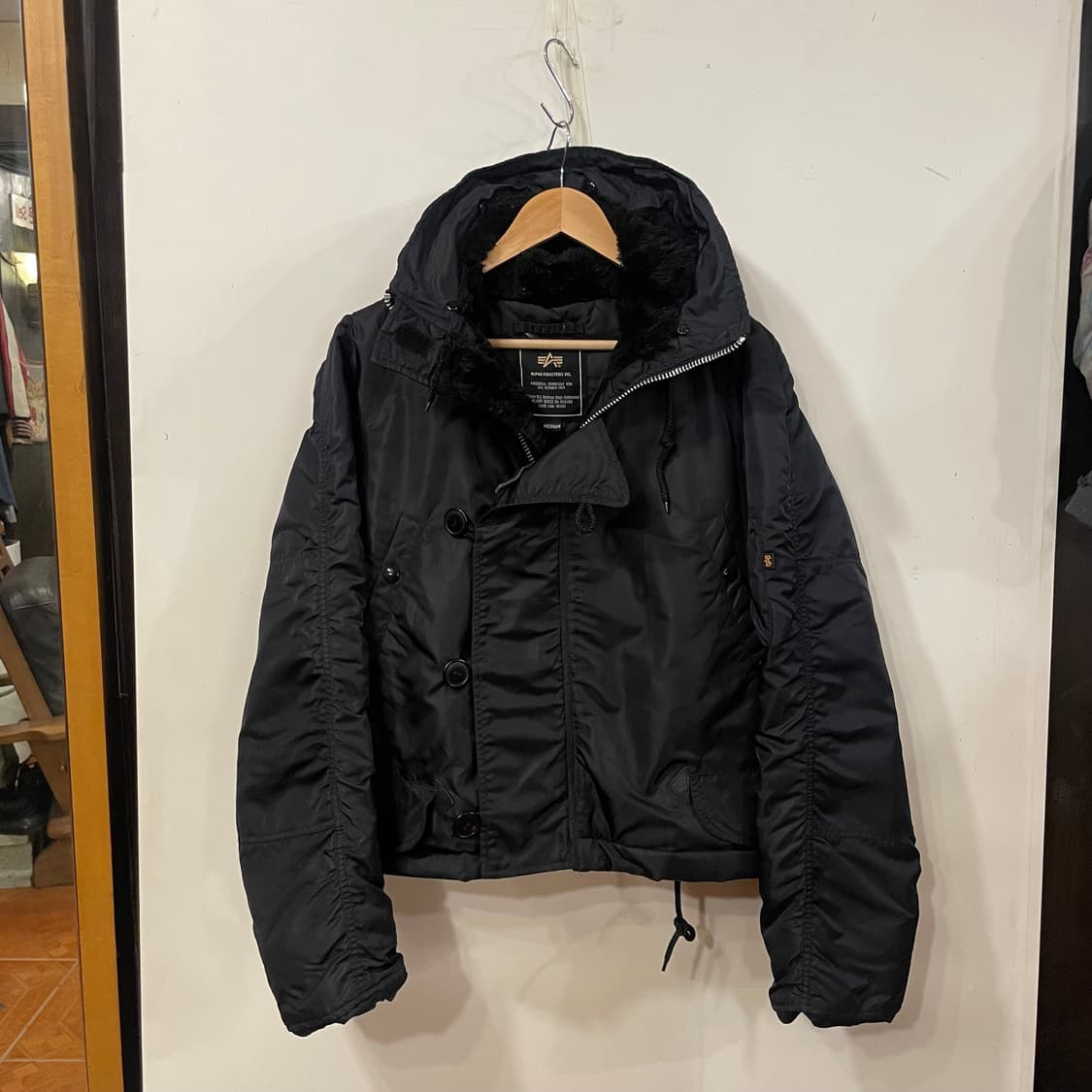 알파인더스트리 리메이크 크롭봄버 M 상품이미지4