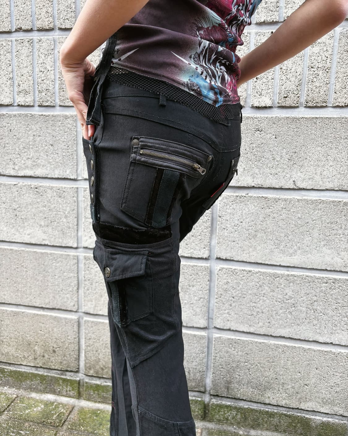 오즈온 오리엔탈 고딕 매쉬 부츠컷 팬츠 상품이미지7